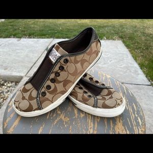 Sz 6 Coach Laceless Tennis Shoes